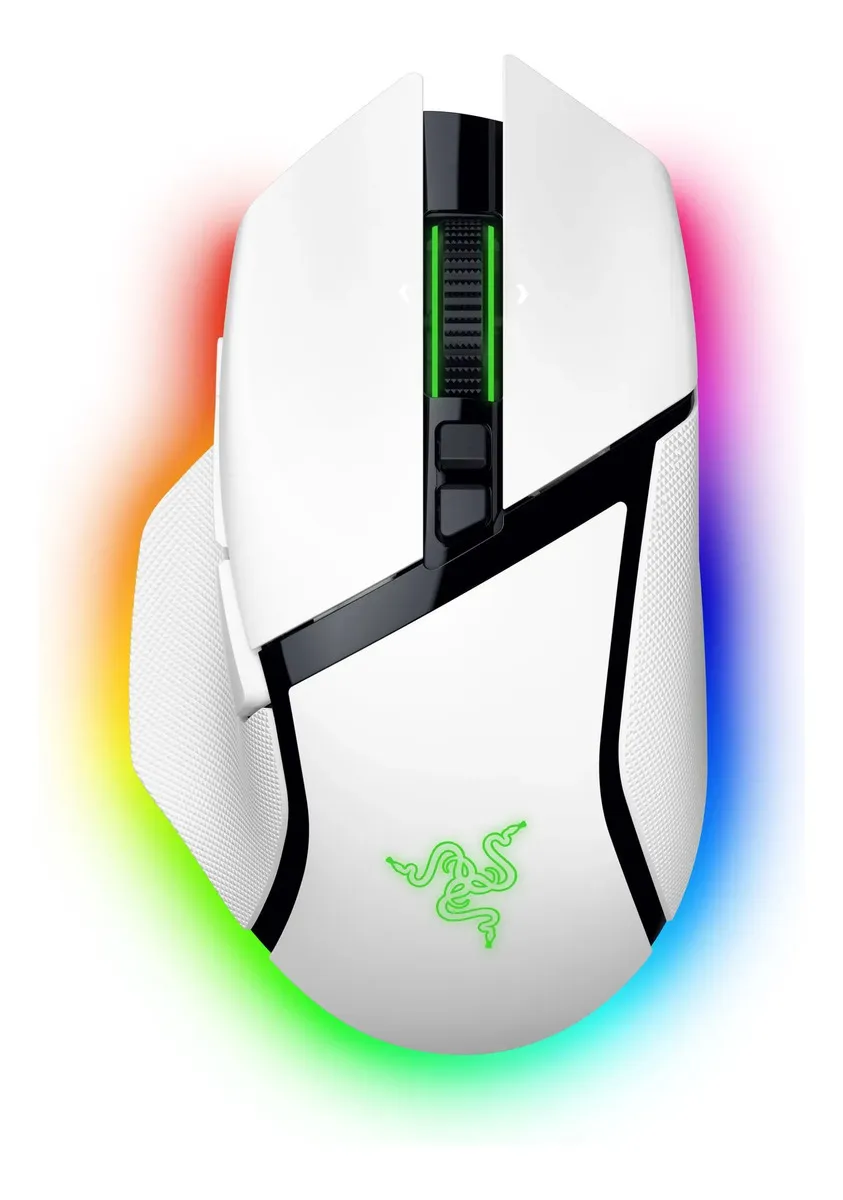 Mouse Gamer Razer Basilisk V3 Pro 35K Sem Fio Branco